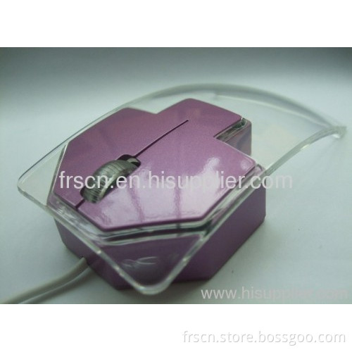 Newest Design Wired Optical Usb Led Light Crystal Mouse 
